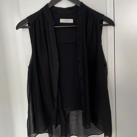 Sandro Paris Top- Size 1 (XS) excellent condition. - Picture 7 of 7